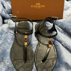 Coach jelly Sandals black size 8